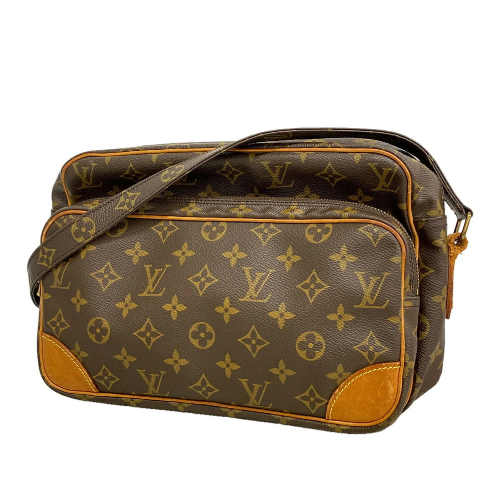 Louis Vuitton Monogram Nile Shoulder Bag M45244 Brown Women's